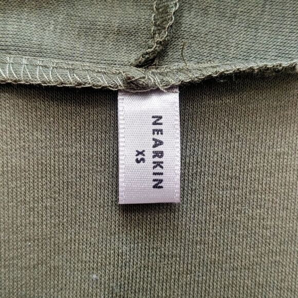 Nearkin | Green Open Front Cap Sleeve Cardigan |XS - Picture 7 of 8